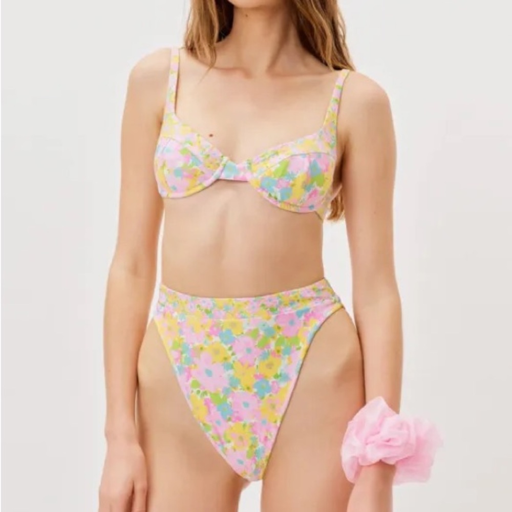 For love & lemons zinnia underwire bikini set (size small)